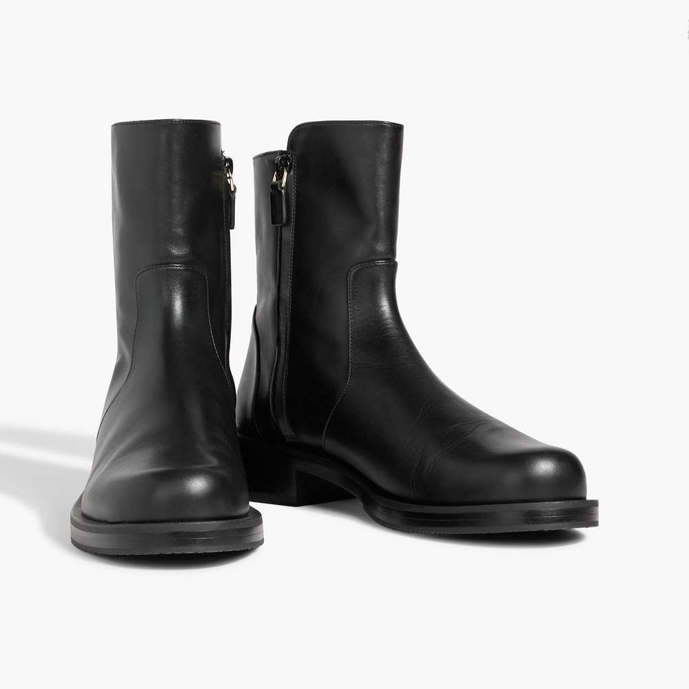 Stuart Weitzman Leather Ankle Zip Booting, New size 6.5 - Picture 2 of 14